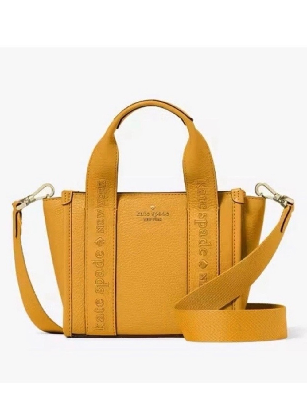Kate Spade New York Kip Pebble‎ Leather Mini Tote KL936 Squash Blossom Crossbody